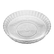 Prato 19,5cm Para Sobremesa De Vidro Angel